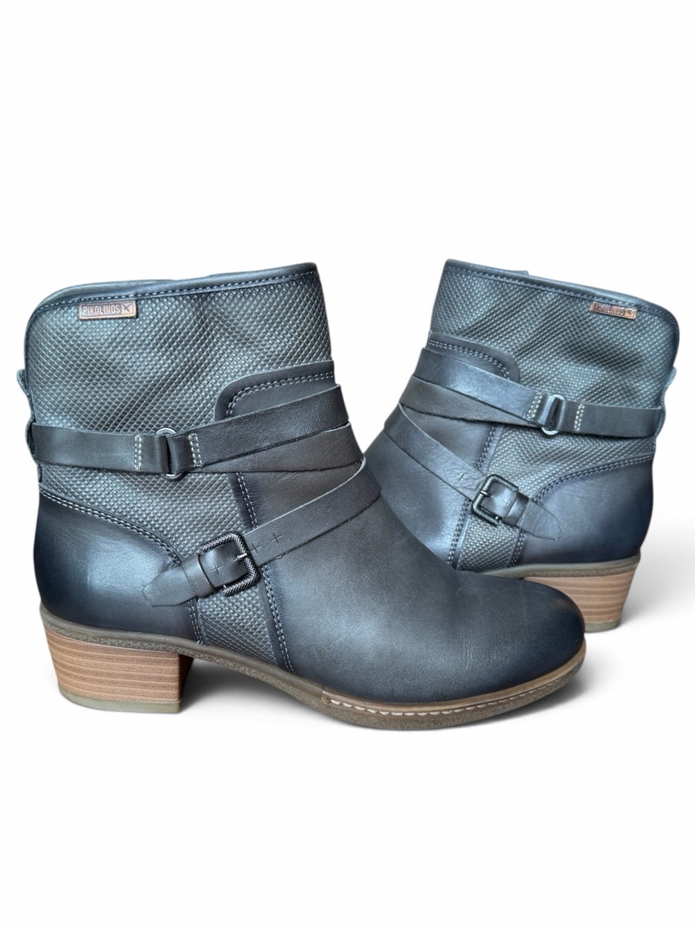 PIKOLINOS Women's Ankle Boots in Charcoal Gray. Size EU 38 / US Women’s 7.5–8